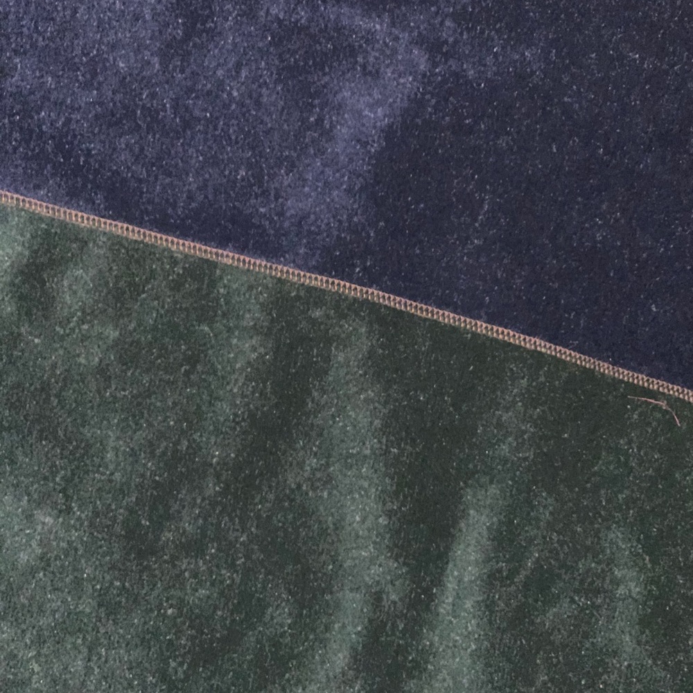 LAST CHANCENavy & Green Color Block Fleece Vest - Picture 3 of 5